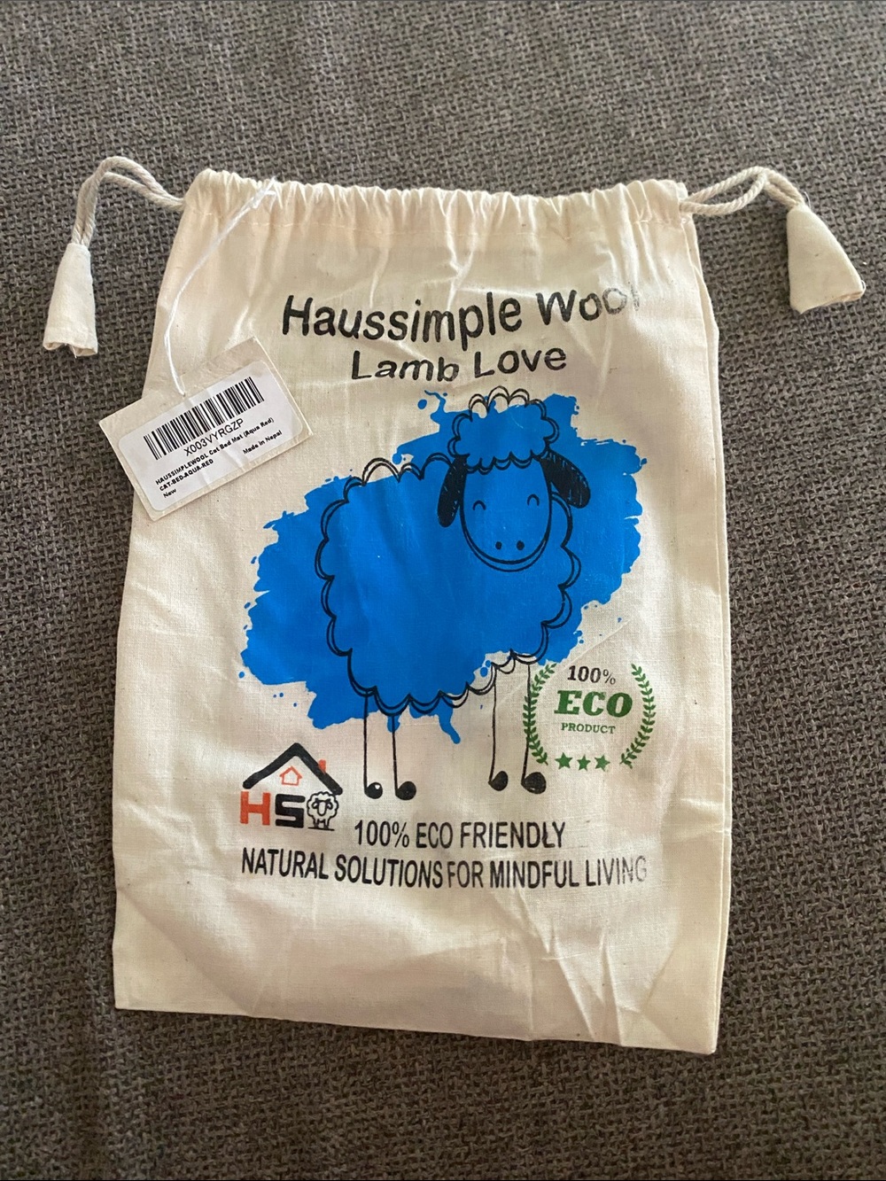 100% Organic Wool Pet Bed